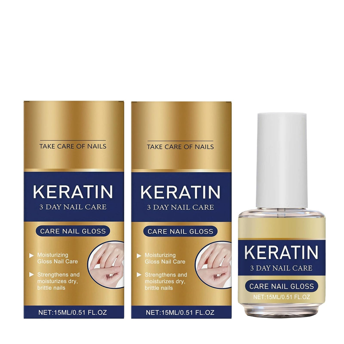 Vingtank bottle front view showing keratin nail oil and portability benefits