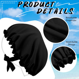 Vinsatin bonnet side profile fit demonstrating snug stretchable edge benefit