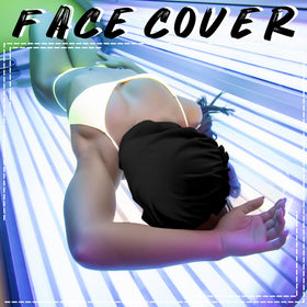 Vinsatin face cover front flat lay showing full facial coverage protection