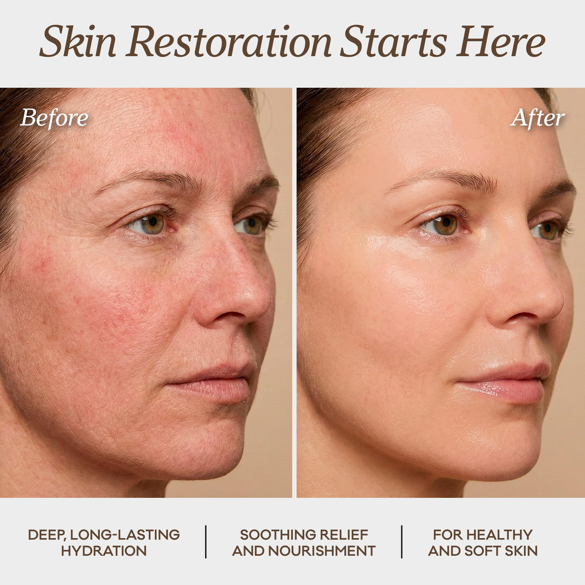 Vintage Tradition application on hands demonstrating fast absorption benefit