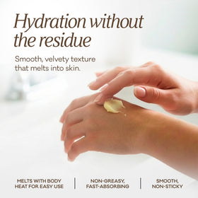 Vintage Tradition face use demo illustrating gentle fragrance-free hydration