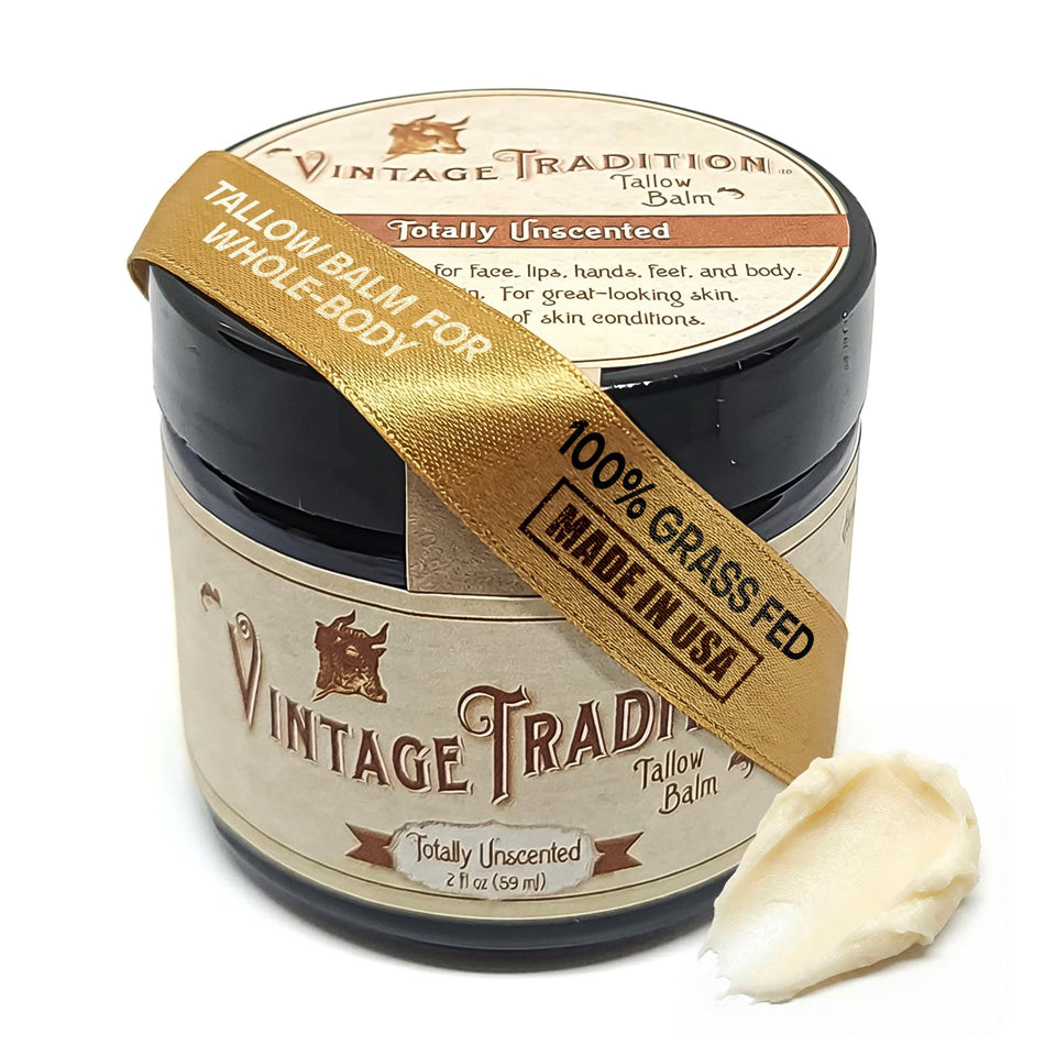Vintage Tradition front jar view showing clean packaging and benefits