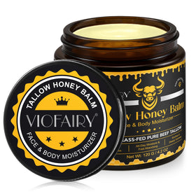 VIOFAIRY front jar view showing clean packaging and organic balm benefits