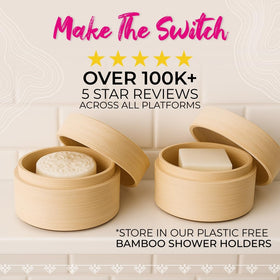 Viori bar creating foam in hand to show gentle cleansing benefit