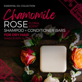 Viori chamomile rose close texture highlighting creamy conditioner slip