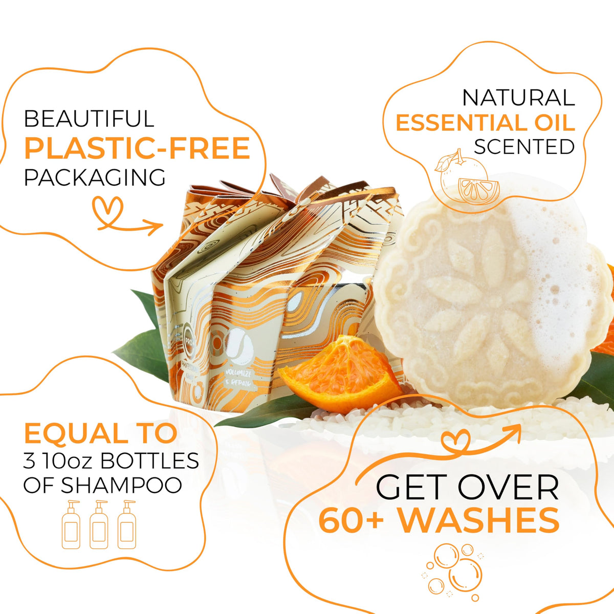 Viori Citrus Zest held in hand to show compact travel-friendly size