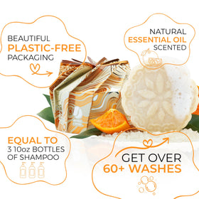 Viori Citrus Zest held in hand to show compact travel-friendly size