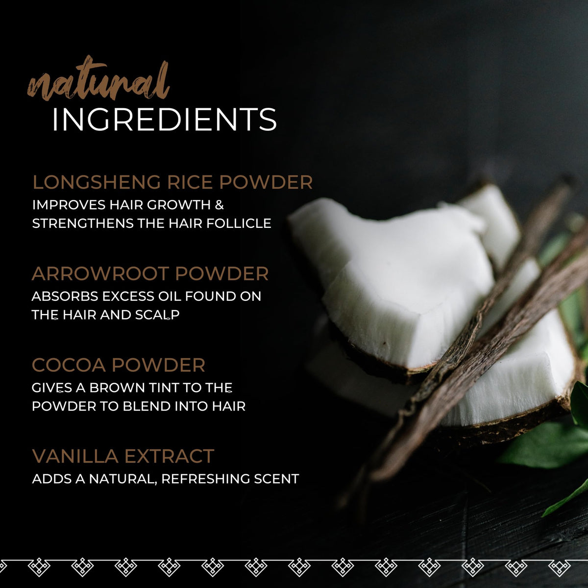 Viori powder being applied to roots for instant refresh and lift
