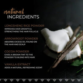 Viori powder being applied to roots for instant refresh and lift