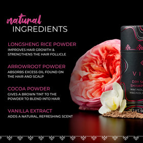 Viori dry shampoo before and after crown comparison demonstrating reduced grease and added lift