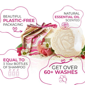 Viori bar producing soft lather on wet palms for gentle cleansing