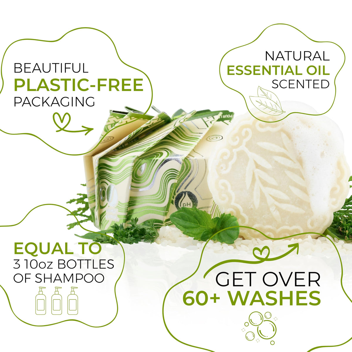 Viori creating lather in hands to show easy foaming and efficient use