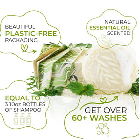 Viori creating lather in hands to show easy foaming and efficient use