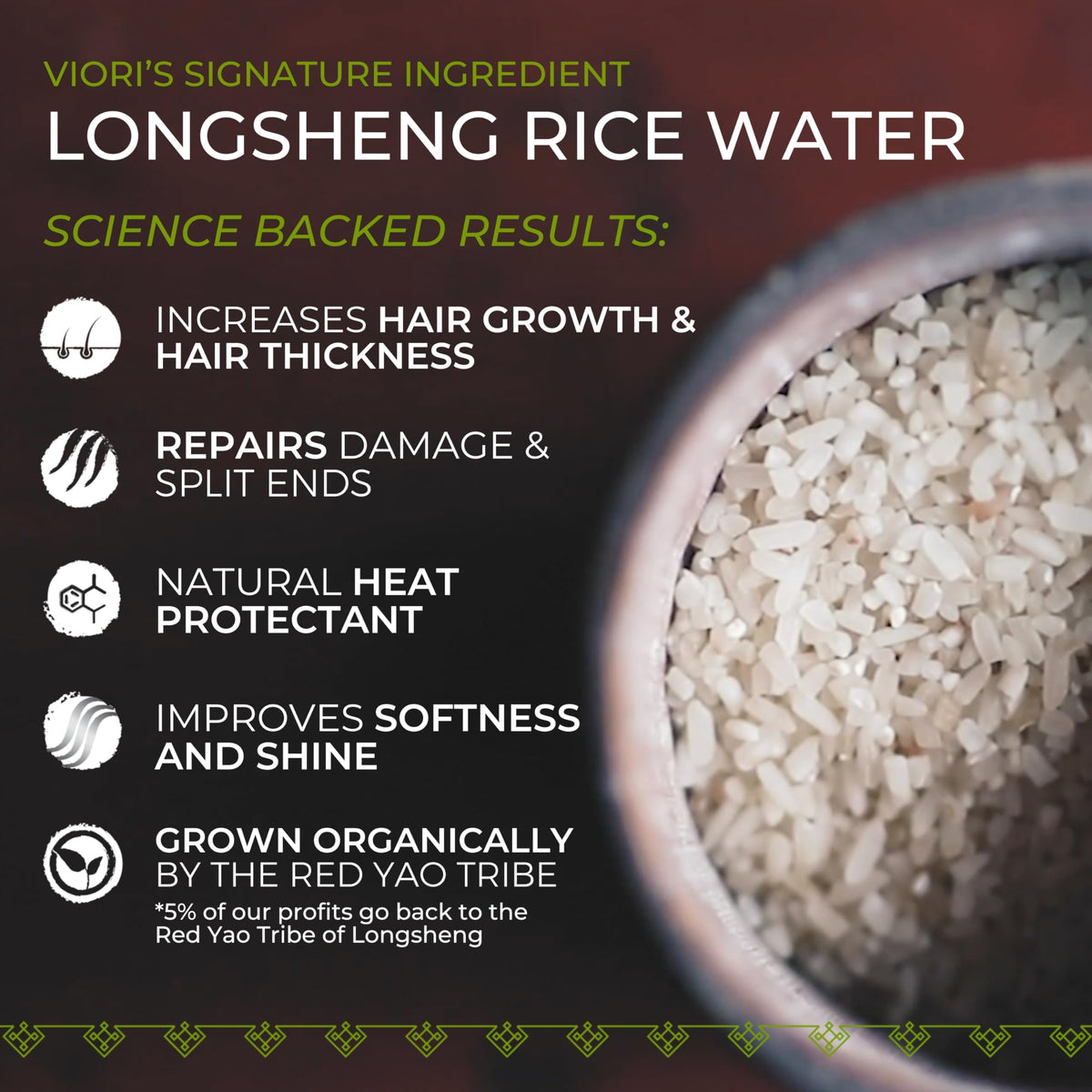 Viori bar texture close-up highlighting rice water ingredient and gentle cleanse
