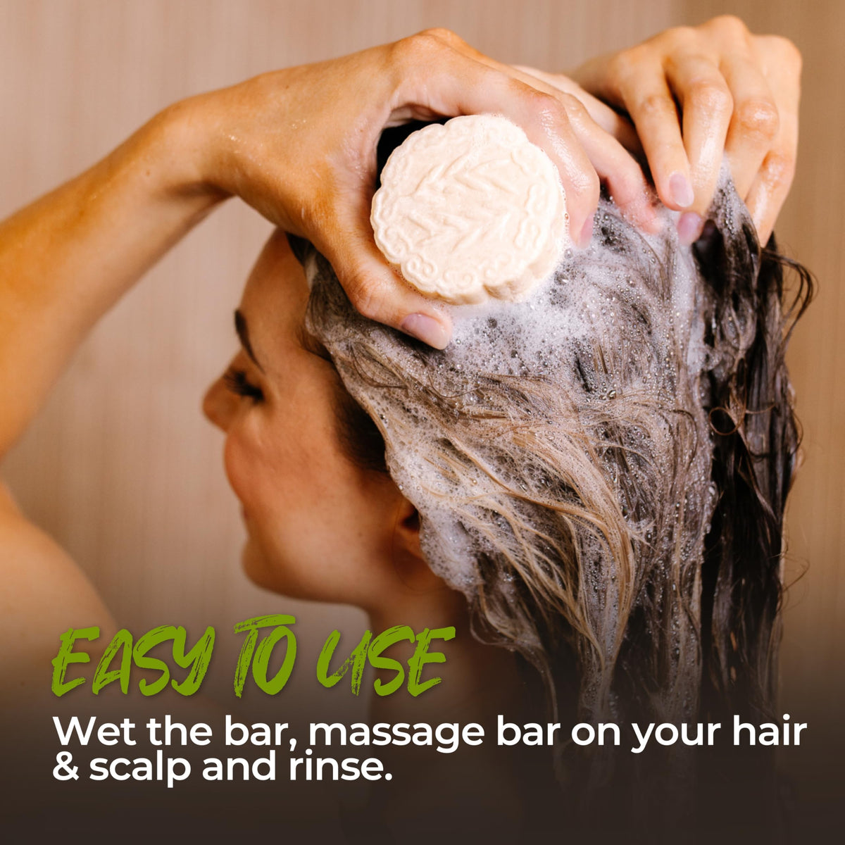 Viori shampoo bar inside toiletry bag illustrating plastic-free travel advantage