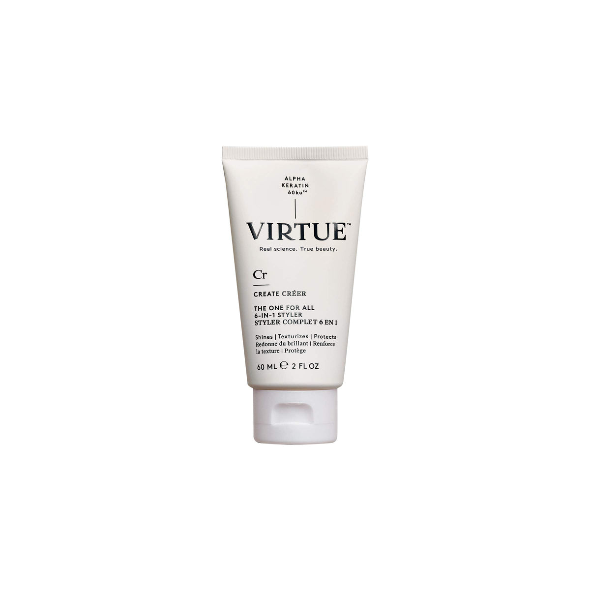 VIRTUE front packaging showing product and brand for reliable styling