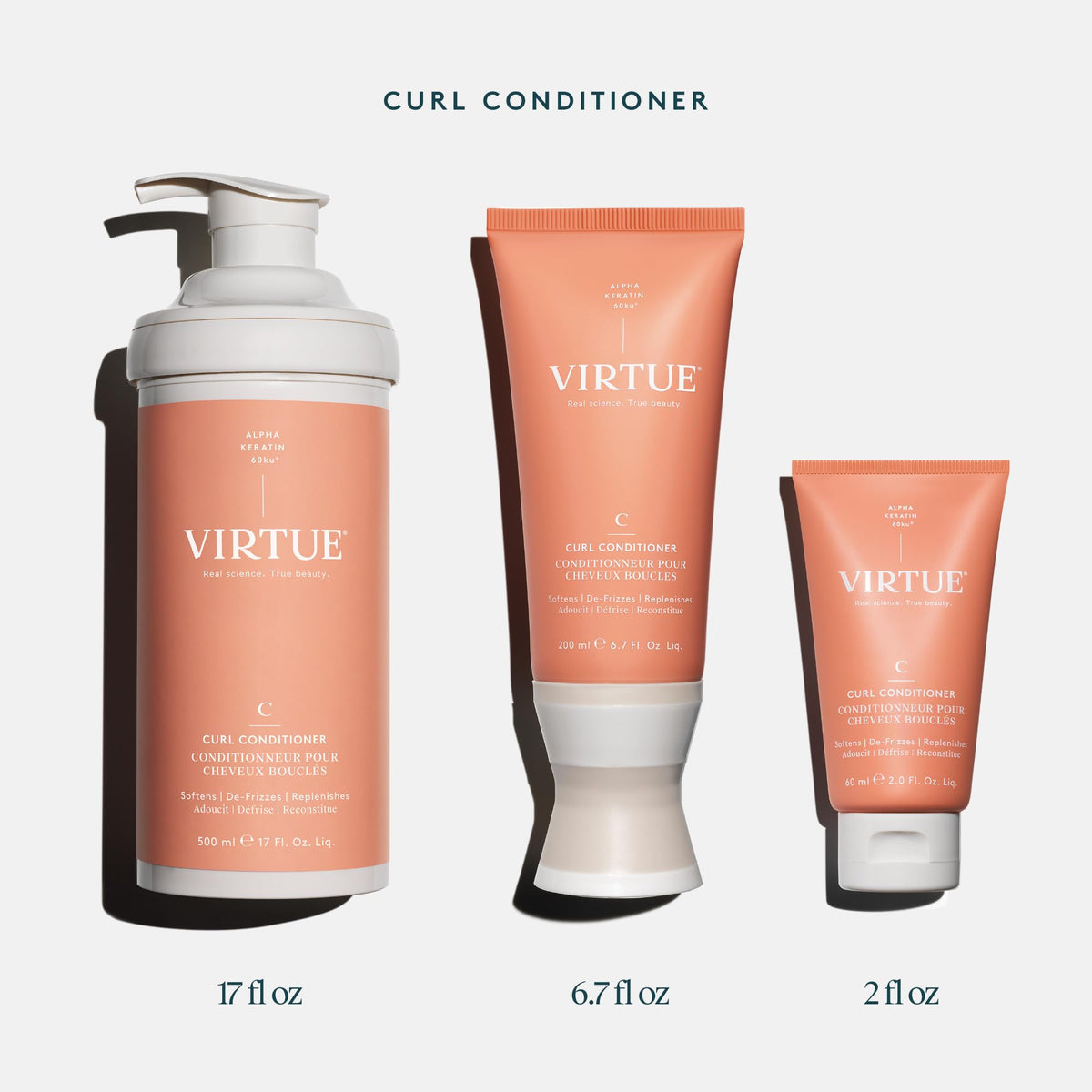 VIRTUE back label with ingredients and directions for safe color-treated hair