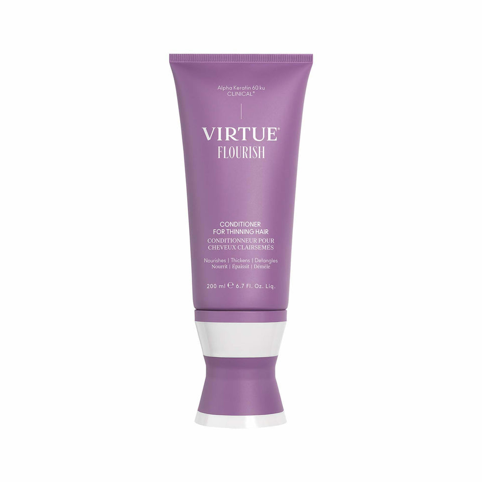 VIRTUE front packaging showing bottle and benefit of lightweight conditioning