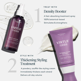 VIRTUE applying treatment at roots to create lift and long-lasting volume