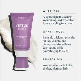 VIRTUE close-up soufflé texture demonstrating lightweight cream for easy styling