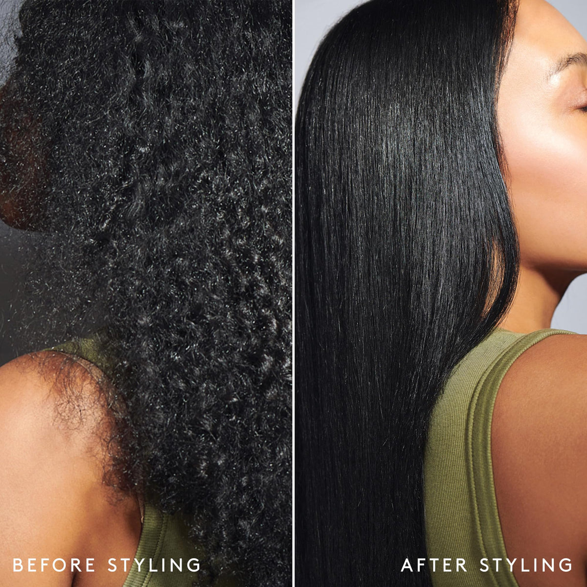 VIRTUE label close-up highlighting color-safe and silicone-free benefits