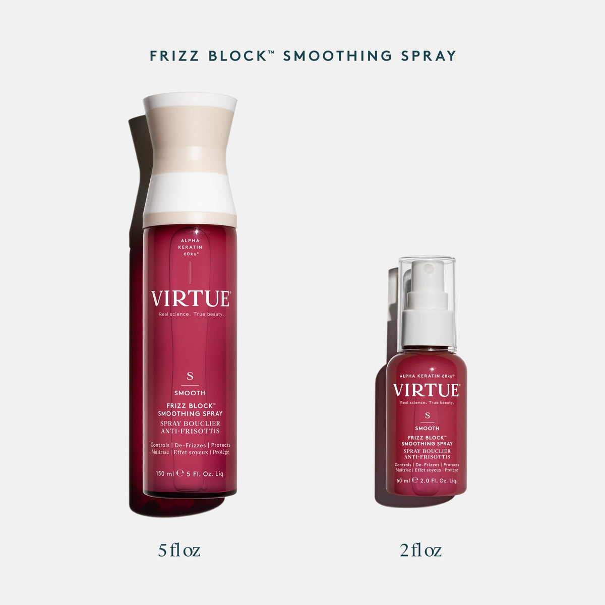 VIRTUE bottle with heat icon visualizing 450°F thermal protection