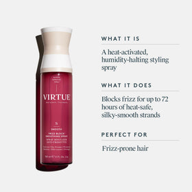 VIRTUE spray nozzle detail demonstrating easy, even product delivery