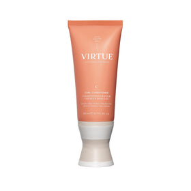 VIRTUE front bottle view showing curl conditioner benefits and labeling