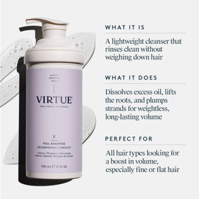 VIRTUE pump dispenser close-up highlighting easy dosing and control