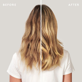 VIRTUE in-hand application smoothing mid-lengths for frizz control