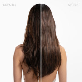 VIRTUE application in hands massaging wet hair to show effective scalp cleansing