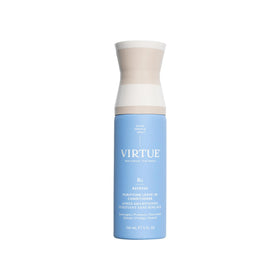 VIRTUE leave-in front packaging showing bottle and logo for easy identification and benefits