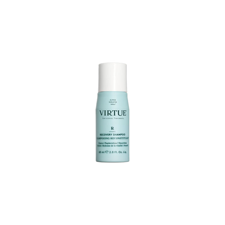VIRTUE front bottle view showing sleek packaging and repair benefit