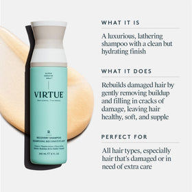 VIRTUE pump close-up highlighting easy-dispense design and controlled application benefit