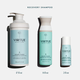 VIRTUE shampoo lather texture demonstrating gentle cleansing action
