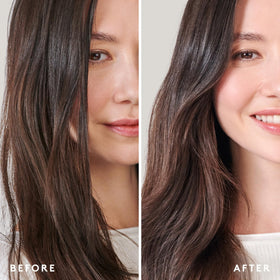 VIRTUE product next to hand to show size and easy travel-friendly benefit