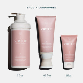 Virtue conditioner being applied in shower for improved detangling