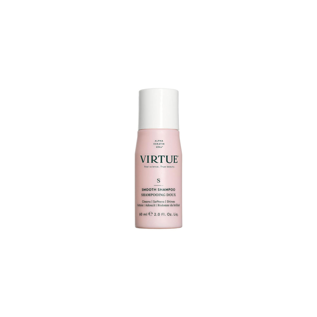 VIRTUE front packaging showing bottle and product name benefits