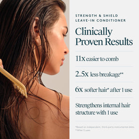 VIRTUE before and after detangling demonstration reducing breakage