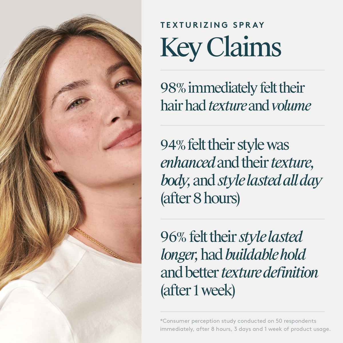 VIRTUE before and after shot showing visible lift and fuller-looking hair