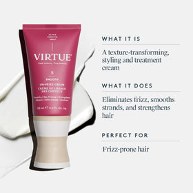 VIRTUE pump dispenser detail emphasizing easy, measured application