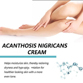 Virularty Nigrifree being applied to neck to soften and hydrate rough areas
