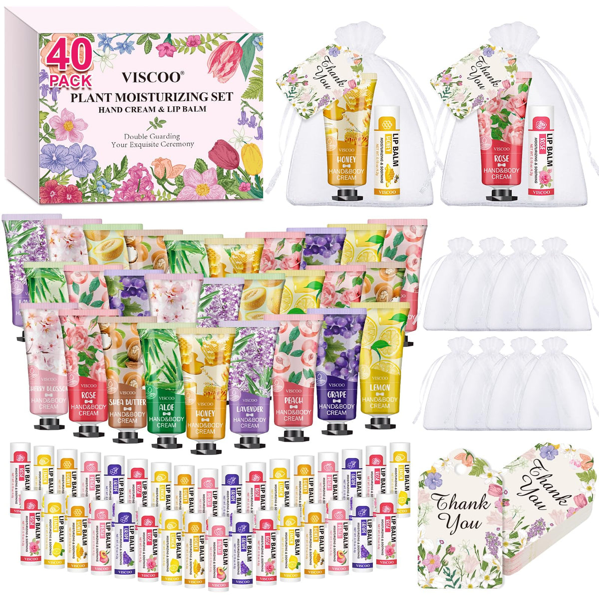 VISCOO front packaging display showing full 40-pack set and benefits
