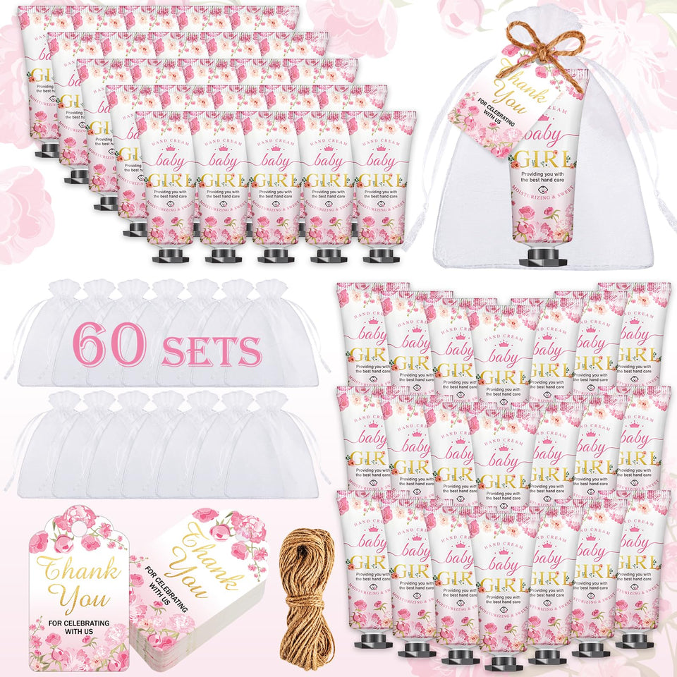 VISCOO front packaging showing pink floral tubes and gold ‘Baby Girl’ motif, neat presentation benefit