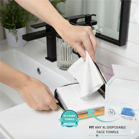 Visfresh close-up of cotton towel texture demonstrating absorbency and gentle skin feel