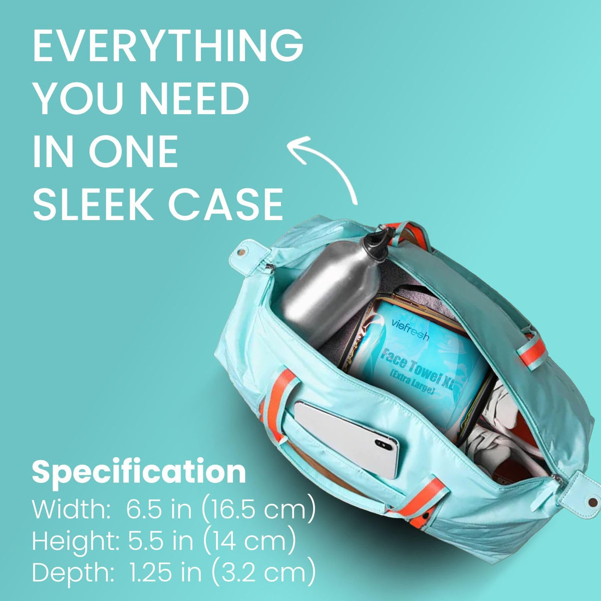 Visfresh towel removing makeup on model illustrating quick cleansing benefit