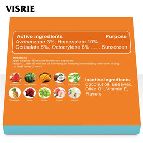 VISRIE flavors array displaying ten subtle scent options for user preference benefit