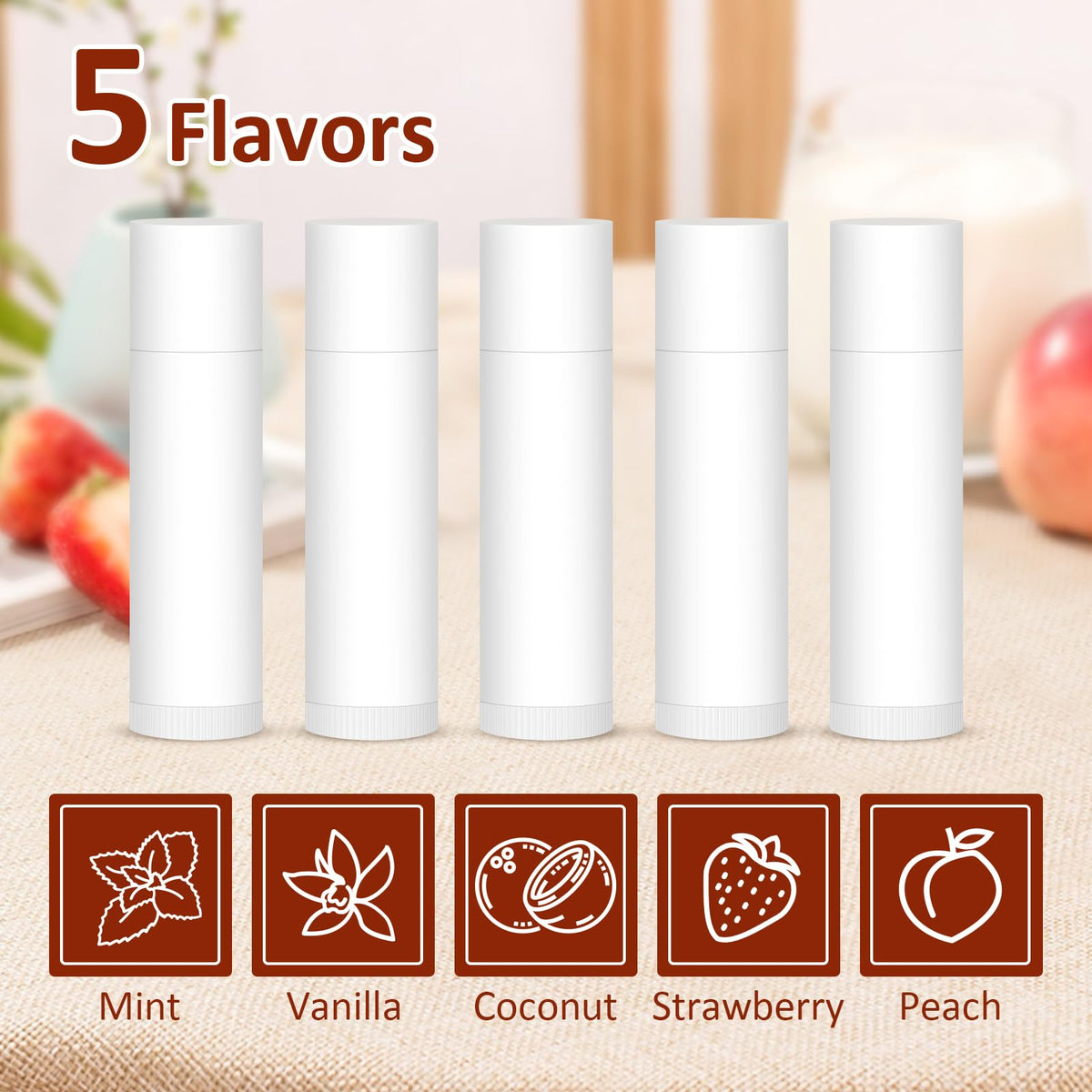 VISRIE open box with included flavor labels organized, helping quick sorting and distribution