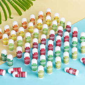 VISRIE party favors display with balms in gift bag for events