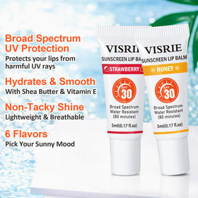VISRIE single tube close-up showing smooth clear gel texture benefit